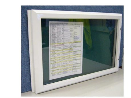 image of the Vista weather resistant showcase in a landscape installation orientation.