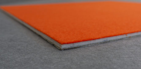Photo of edge profile of Vista DIY pinboard tile